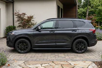 Hyundai Santa Fe 4 2018-2023 Side Steps Bosphore Black (2 pcs, Aluminum) photo 1