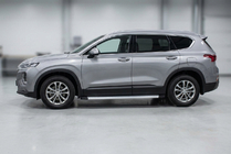 Hyundai Santa Fe 4 2018-2023 Side Steps Maya V2 (2 pcs, Aluminum) photo 1