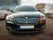 Skoda Superb 2015-2024 Winter grille cover (2015-2019, upper) Glossy photo 1