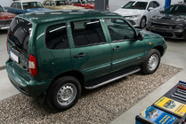 Chevrolet Niva 1998-2020 Side Steps Maydos V1 (2 pcs, Aluminum) photo 1