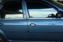 Renault Logan I 2005-2008 Window Trim Stainless Steel (4 pcs) Carmos - Turkish Stainless Steel photo 1