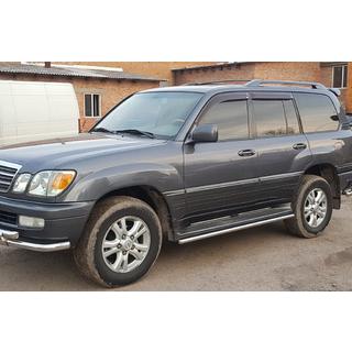 Side step protection (2 pcs, stainless steel) Lexus LX470 1998-2007 photo 2