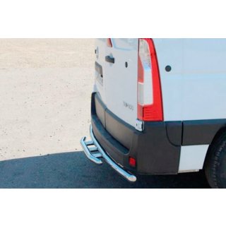 Rear Bar AK008 (Stainless Steel) Opel Movano 2010-2021 photo 1