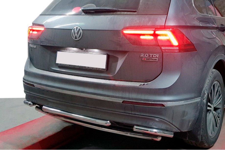 Volkswagen Tiguan 2016-2023 Rear Guard AK001-2 (Stainless Steel) Image