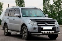 Mitsubishi Pajero Wagon IV 2006-2021 Front Bull Bar ST015-13 (Stainless Steel) photo 2