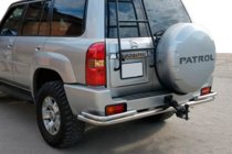 Nissan Patrol Y61 1997-2011 Rear Bar AK005-3 (Stainless Steel) photo 1