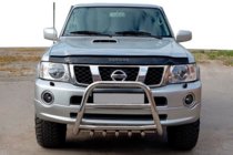 Nissan Patrol Y61 1997-2011 Bull Bar QT007 (Stainless Steel) photo 1