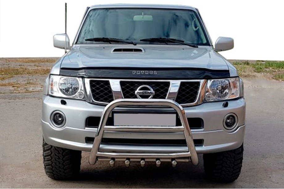 Nissan Patrol Y61 1997-2011 Bull Bar QT007 (Stainless Steel) Image