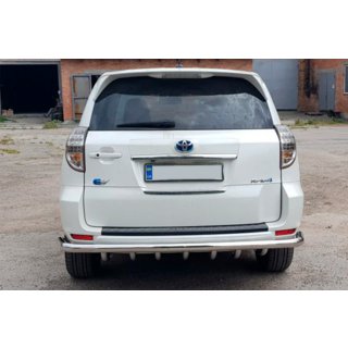 Rear protection bar AK005-15 (EV only, 2 pcs., stainless steel) Toyota Rav 4 2006-2013 photo 4