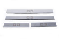 Citroen C-3 2002-2009 Chrome Door Sill Protectors (Carmos) photo 2