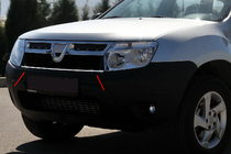 Dacia Duster 2008-2018 Grille Trim Strip 2008-2014 (Stainless Steel) photo 1
