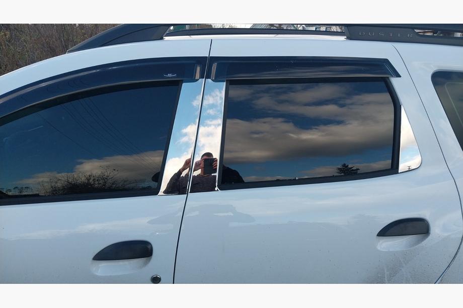 Dacia Duster 2018-2024 Stainless Steel Door Pillar Trim Image