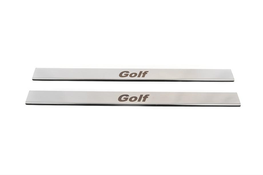 Volkswagen Golf 4 1997-2006 Door Sill Protectors Coupe Carmos (2 pcs, stainless steel) Photo 2