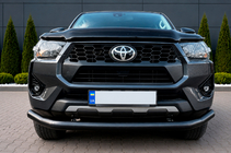 Toyota Hilux 2015- Front bumper guard Texas for 2020+ (76mm, black) photo 4