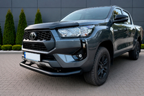 Toyota Hilux 2015- Front bumper guard Texas for 2020+ (76mm, black) photo 1