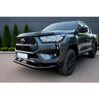 Front bumper guard Texas for 2020+ (76mm, black) Toyota Hilux 2015- photo 1
