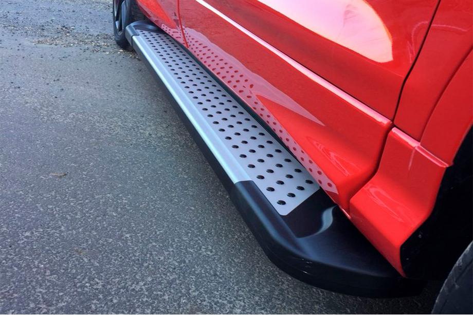 Skoda Karoq 2018- Side Steps Allmond Grey (2 pcs, Aluminum) Image