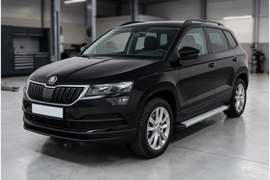 Skoda Karoq 2018- Side Steps Maya V2 (2 pcs, Aluminum) Image