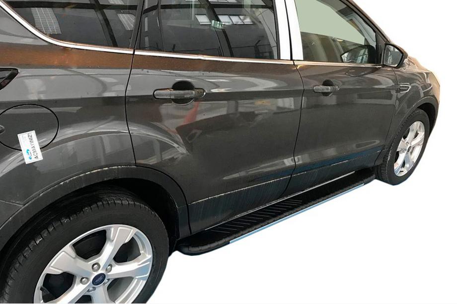 Skoda Karoq 2018- Side Steps Bosphorus Grey (2 pcs, Aluminum) Image