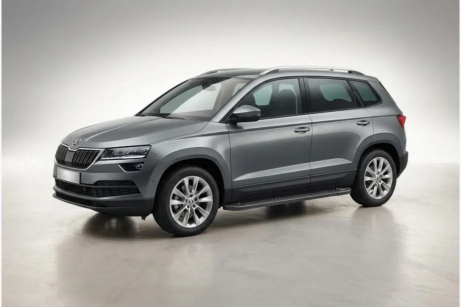 Skoda Karoq 2018- Side Steps Allmond Black (2 pcs, Aluminum) Image
