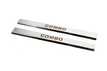 Opel Combo 2002–2012 Carmos Stainless Steel Door Sill Protectors (2 pcs) photo 2