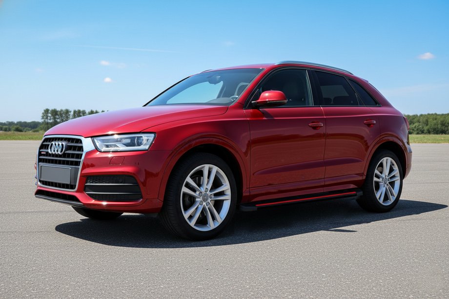 Audi Q3 2011-2019 Side Steps Maya Red (2 pcs, Aluminum) Image