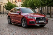 Audi Q5 2017-2025 Side Steps Maya Red (2 pcs, Aluminum) photo 1