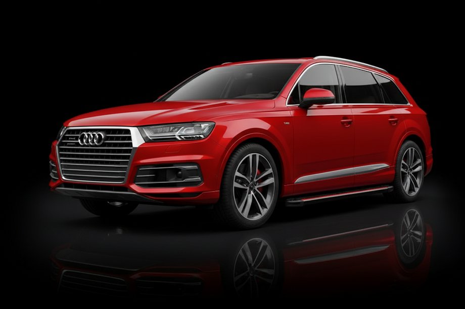 Audi Q7 2015–2026 Side Steps Maya Red (2 pcs, Aluminum) Image