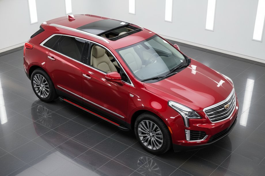 Cadillac XT5 2016- Side Steps Maya Red (2 pcs, Aluminum) Image