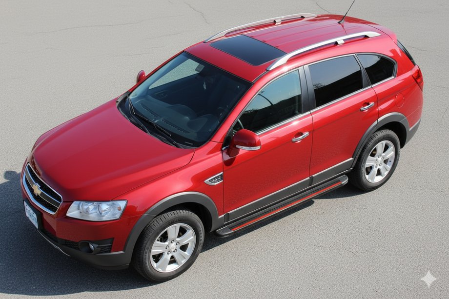 Chevrolet Captiva 2006-2019 Side Steps Maya Red (2 pcs, Aluminum) 2016-2019 Image