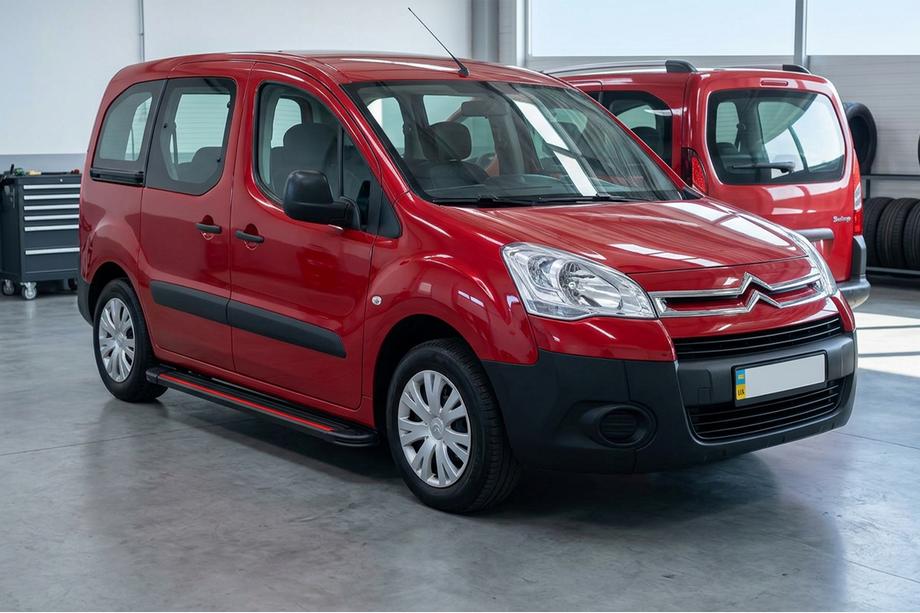 Citroen Berlingo 2008-2018 Side Steps Maya Red (2 pcs, Aluminum) Image
