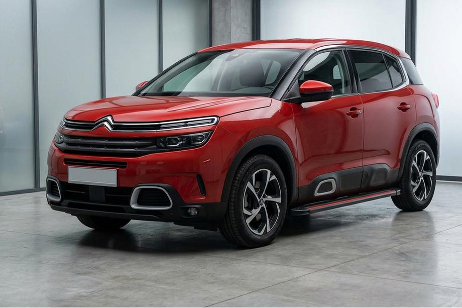 Citroen C5 Aircross 2017-2025 Side Steps Maya Red (2 pcs, Aluminum) Image