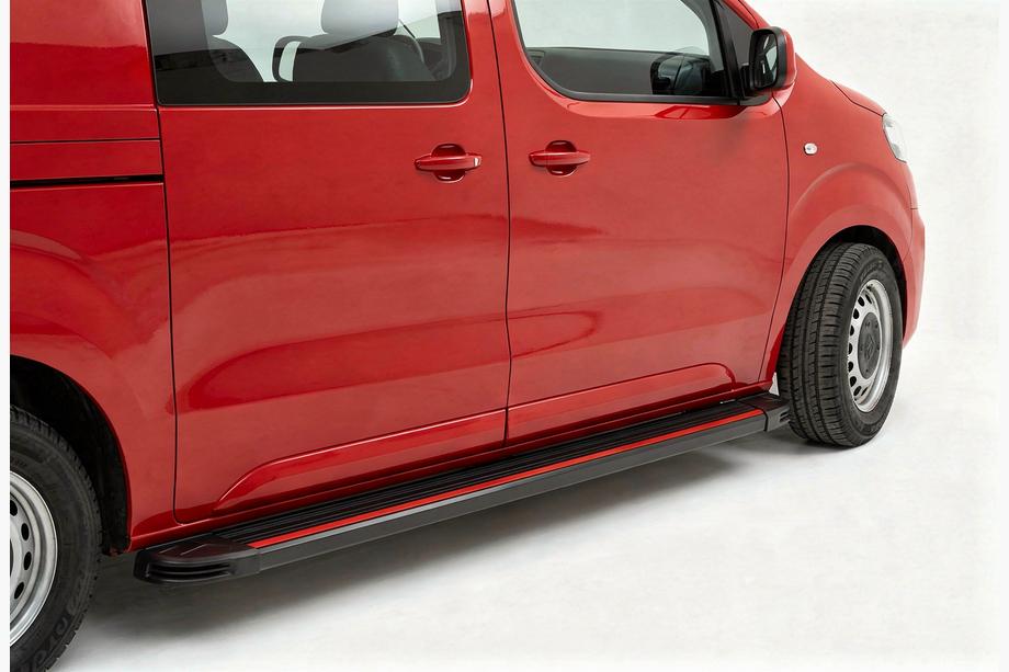 Citroen Jumpy/Dispatch 2017- Side Steps Maya Red (2 pcs, Aluminum) Image