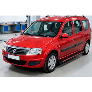 Side Steps Maya Red (2 pcs, Aluminum) Dacia Logan MCV 2004-2014 photo 3