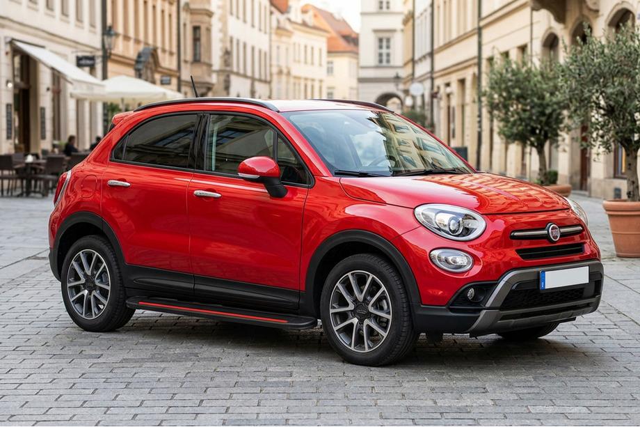 Fiat 500X 2014-2024 Side Steps Maya Red (2 pcs, Aluminum) Image