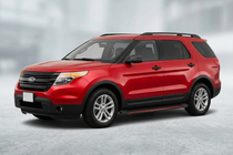 Ford Explorer 2011-2019 Side Steps Maya Red (2 pcs, Aluminum) photo 1