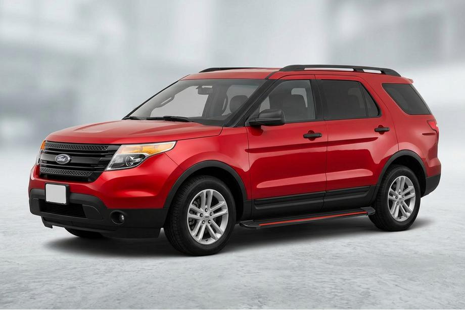 Ford Explorer 2011-2019 Side Steps Maya Red (2 pcs, Aluminum) Image