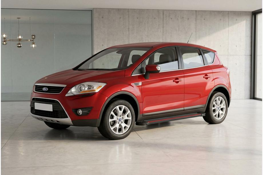 Ford Kuga 2008-2013 Side Steps Maya Red (2 pcs, Aluminum) Image