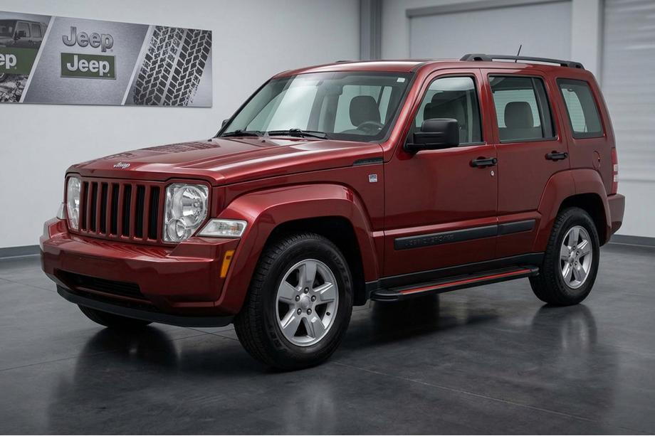 Jeep Cherokee/Liberty 2007-2013 Side Steps Maya Red (2 pcs, Aluminum) Image