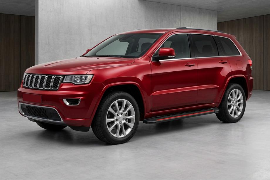 Jeep Grand Cherokee WK2 2010-2021 Side Steps Maya Red (2 pcs, Aluminum) Image