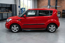 Kia Soul I 2008-2013 Side Steps Maya Red (2 pcs, Aluminum) photo 1