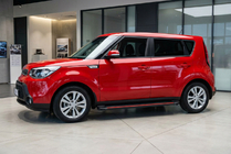 Kia Soul II 2013-2018 Side Steps Maya Red (2 pcs, Aluminum) photo 1