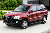 Kia Sportage 2004-2010 Side Steps Maya Red (2 pcs, Aluminum) photo 1