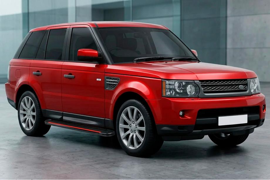Range Rover Sport 2005-2013 Side Steps Maya Red (2 pcs, Aluminum) Image