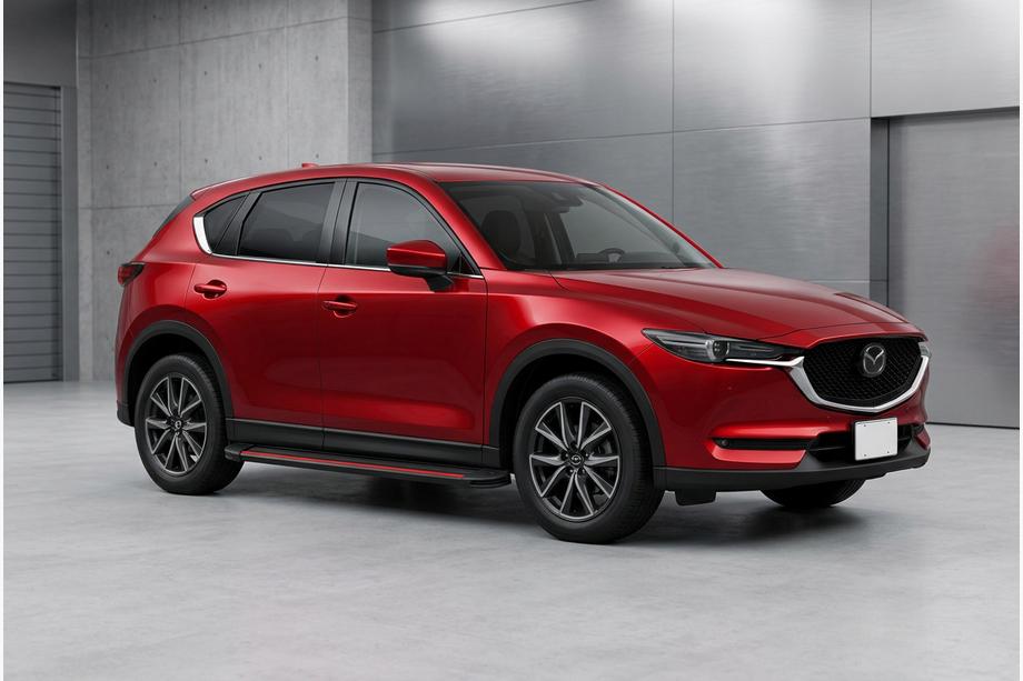 Mazda CX-5 2017–2025 Side Steps Maya Red (2 pcs, Aluminum) Image