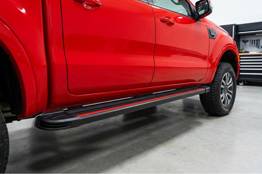 Mazda BT-50 2007-2012 Side Steps Maya Red (2 pcs, Aluminum) Image