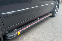 Mercedes Vito W638 1996-2003 Side Steps Maya Red (2 pcs, Aluminum) photo 1