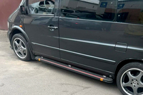 Mercedes Vito W638 1996-2003 Side Steps Maya Red (2 pcs, Aluminum) photo 4