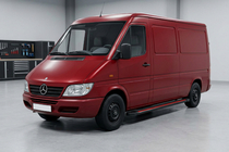 Mercedes Sprinter W901/902/903/904/905 1995–2006 Side Steps Maya Red (2 pcs, Aluminum) photo 1