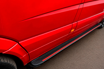 Mercedes Sprinter W906 2006–2018 Side Steps Maya Red (2 pcs, Aluminum) Long/ExtraLong photo 3